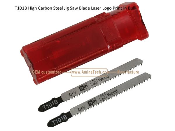 T101B Carbon Steel Jig Saw Blade Laser Logo Print in Bulk size:100mmx8x10T, Cutting Woods,Reciprocating Saw Blade