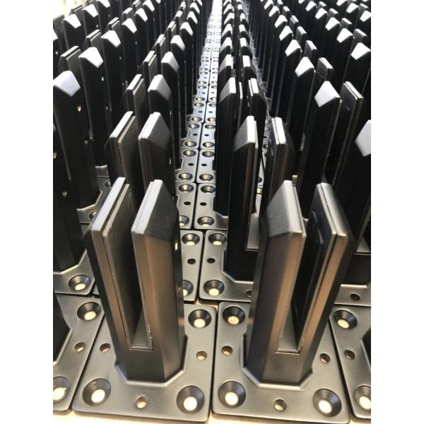 Clampada de cristal de precisión de inversión de vidrio fundido en negro con revestimiento