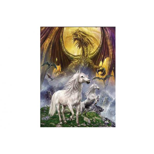 Runnig Horse 3D Lenticular Pictures For House Decorative 0.6mmPET