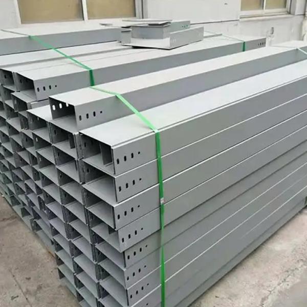 Heavy Duty Cable Tray With Solid Bottom 50mm Height 500kg Load Capacity