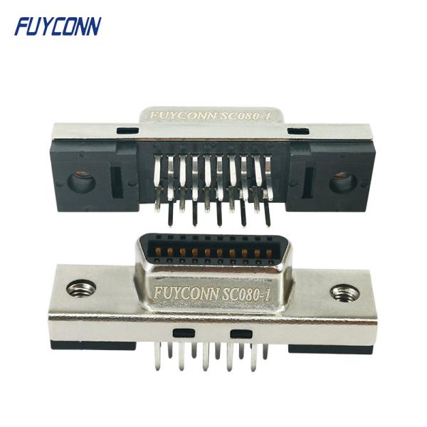 PBT Insulation SCSI MDR Connector Female / Male 1.27mm Pitch 20pin