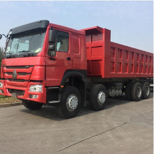 371HP Howo 12 Wheeler Dump Truck With ZF8118 Steering And HW76 Cabin