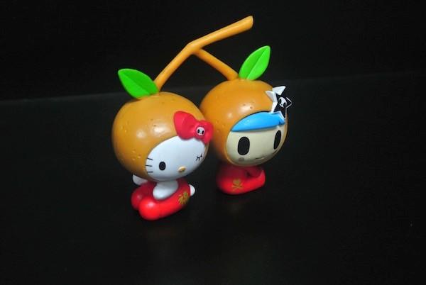 Orange Fruit Custom Plastic Toys Hard Figure Lovely For Promotion Gift