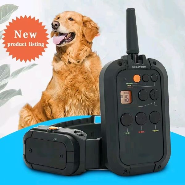 Professional Multifunctional Waterproof IPX7 Nylon Fashion Dog Training Equipment 900 Meters Remote Control Rechargeable Barking