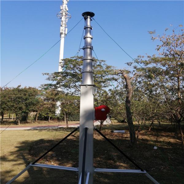 O guincho operou o mastro de alumínio 30ft de encurtamento da antena de 9M