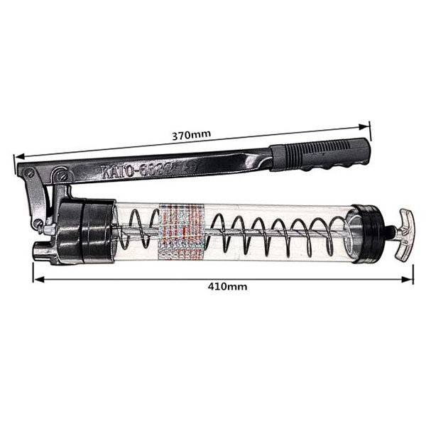 Lever Heavy Duty Pneumatic Grease Gun 600cc Hand Greaser Transparent