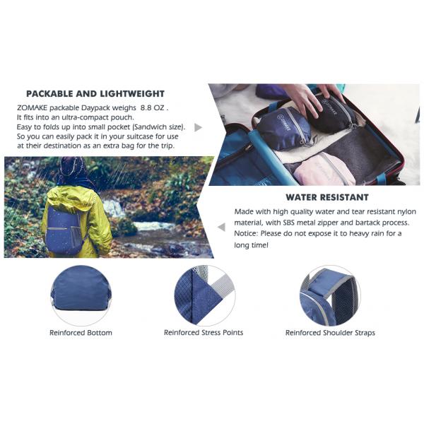 ODM Outdoor Hiking Backpack Water Resistant 20l Packable Backpack Foldable