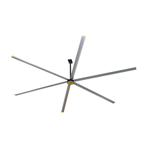 IP55 Protected Industrial Ceiling Fan with 15000m³/min Airflow and Outer Rotor Permanent Magnet Motor for Large Spaces