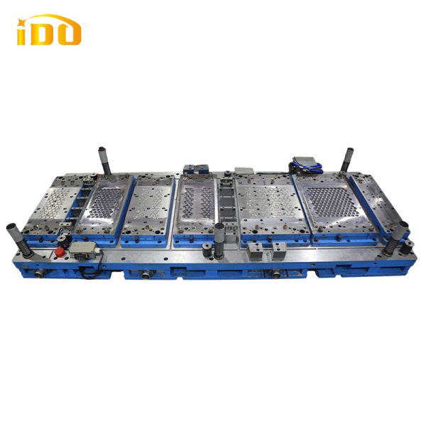 Long Life Progressive Stamping Die with 1,000,000 Shots and 600T Tonnage for CNC Machined Laundry Machine Drum Parts
