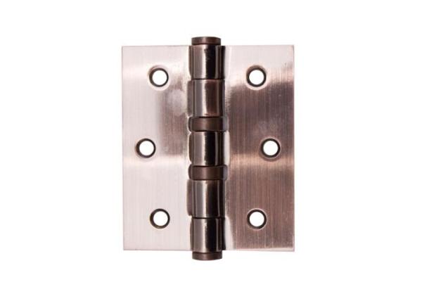 3 Flat Furniture Door Hinges , Iron Steel Inside Hinges For Kitchen Cabinets