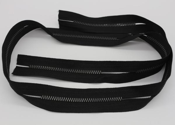 H65 Brass 40 Inch  / 48 Inch Separating Zipper  , Heavy Duty Metal Zippers For Coats