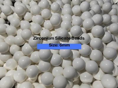 65 Grânulos de silicato de zircônio 1,6-1,8 mm Medios de moagem para pintura, tinta