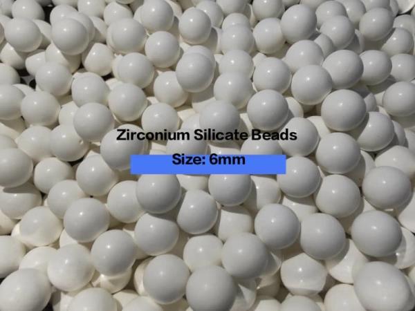 Zirconia Silicate Beads Grinding Media Sintered 65 ZrO2 4.0g/cm3 Density
