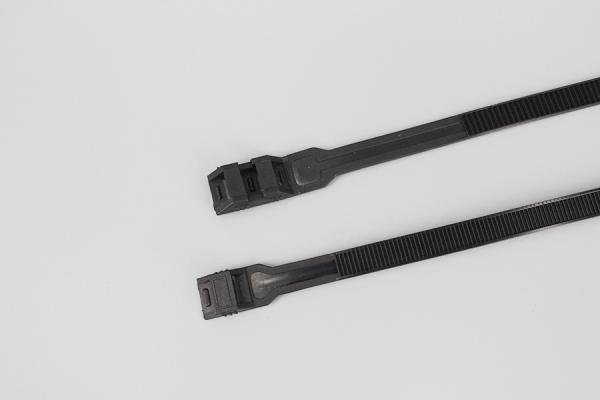 DM-9*260mm Black Nylon Material strong double loop lock zip ties