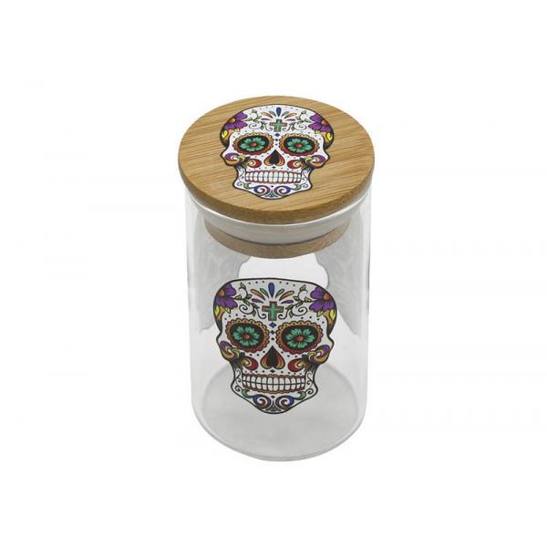 Kitchen Weed Glass Jar Glass Storage Bottles Transparent Western Style