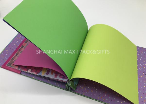 Personalised Travel Scrapbook Photo Album For Kids 8x8'' Holds Vinyl Pages DIY Decorated Simple