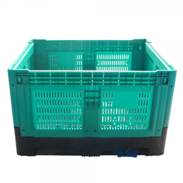 Dynamic Load 1T Collapsible Pallet Box for Fruit Storage 1200*1000*760mm Ventilation