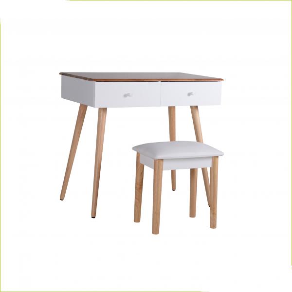 18KG 19.7inch Width Waterproof Finger Joint Solid Wood Makeup Vanity