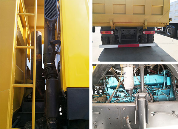 Sinotruk 40T Used Dump Trucks 6x4 371hp Ten Wheel Dump 12.00R20