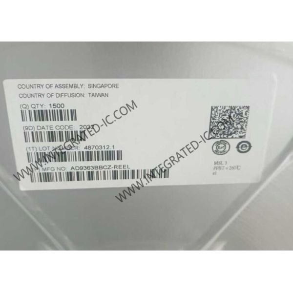 AD9363BBCZ Módulo de comunicación inalámbrica de 325 MHz a 3,8 GHz Transceptor ágil de RF