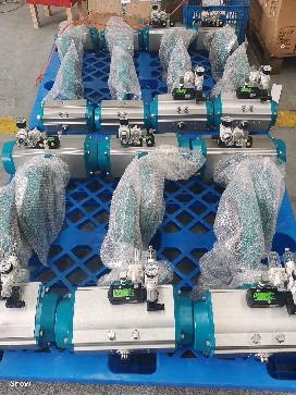 Aluminum Alloy Single Acting Pneumatic Actuators OEM Spring Return Pneumatic Actuator