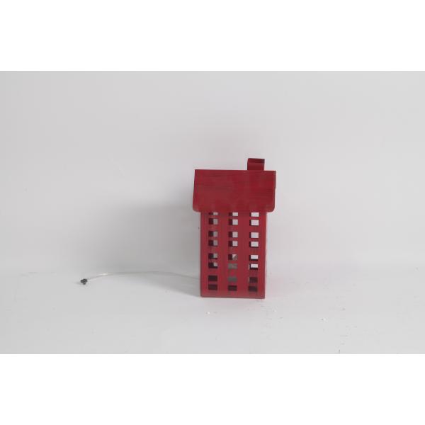 Customized Metal Christmas Lanterns Decoration Red