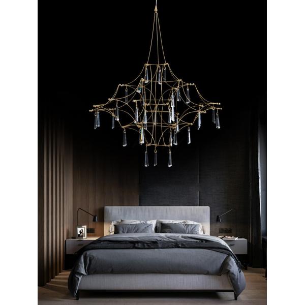 Итальянский простой свет Кристл комнаты прожития виллы винодельни света звезды светляка люстры искусства