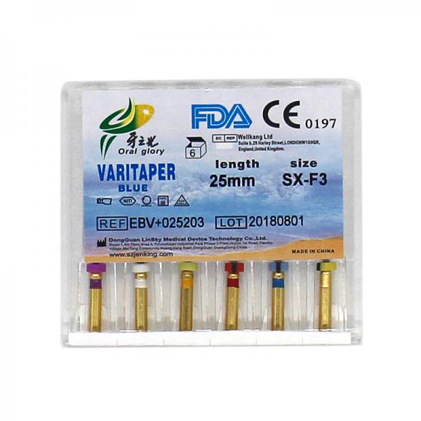 Engine Use Dental Protaper Endo Files Varitaper Blue With High Flexibility medical equipment