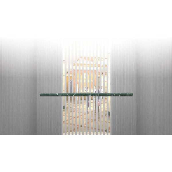 Cor personalizada da decoração da cabine do elevador do passageiro corrimão de aço inoxidável