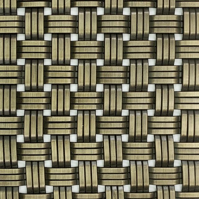 Popular Woven Wire Mesh Antique Bronze Architectural Mesh for Interior Wall Cladding Ceiling