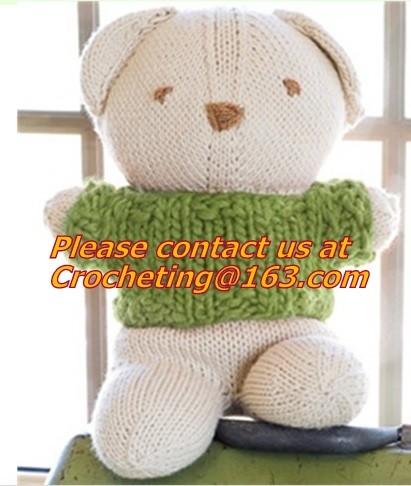 Nice colorful hand Knitting toys,Wholesale Knitted Kids Doll,crochet caterpillar toy