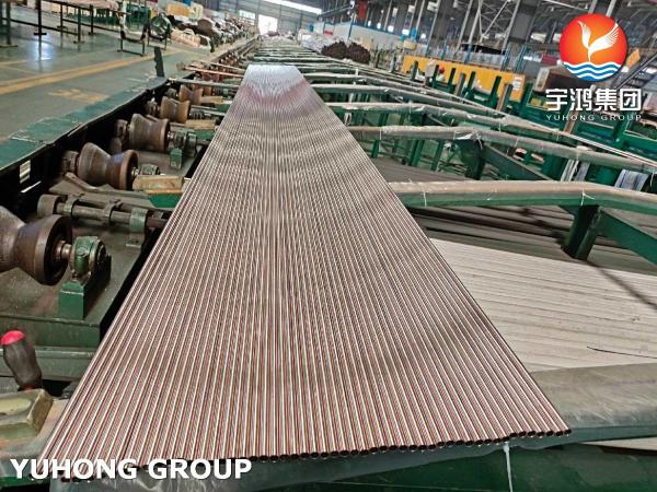 ASTM B111 C70600 Soft Anneal O61 Copper Nickel Alloy Tube Seawater Cooled Tube