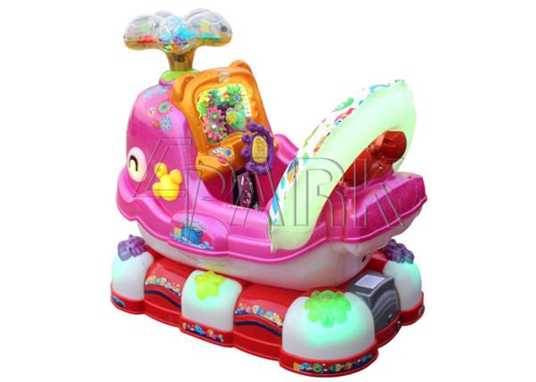 Cute Whale Celebrations Group Kiddy Ride Machine For Square Rent 130W
