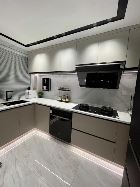 Luxury Kitchen Island Cabinet New Model Furniture Modular Kitchen For Hotel