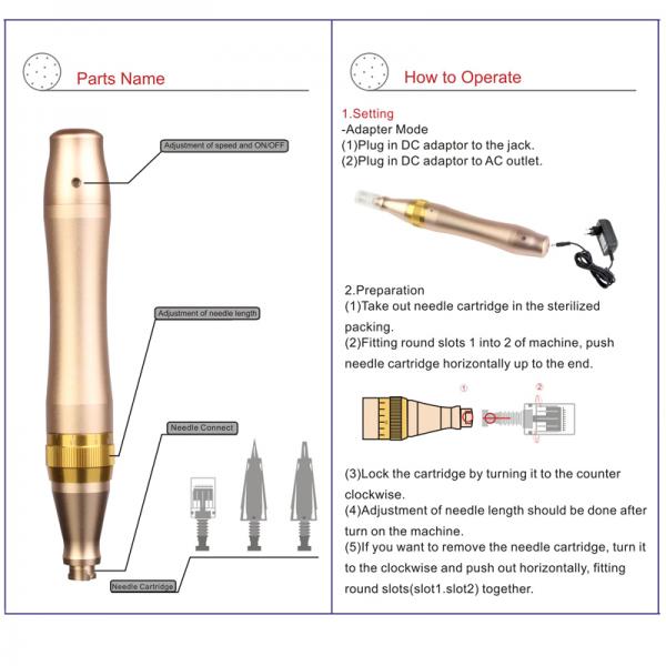 Derma Pen Dr. Pen M5-C Microneedle Pen Bayonet Prot Needle Cartridges Pen Use with Wired Cable Drpen ULTIMA M5
