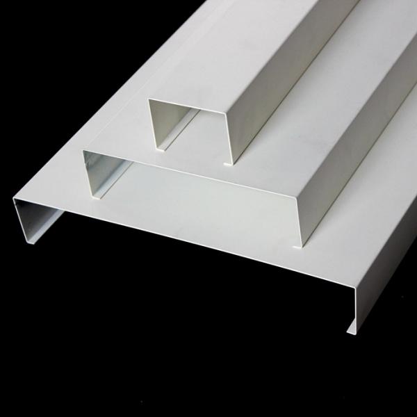 Powder Coated U15, U85, U135 Aluminum Strip Suspension Ceiling For Shopping Mall