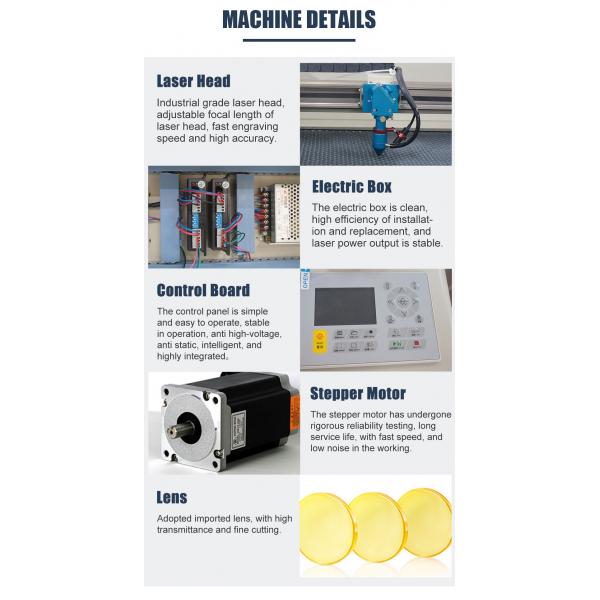 Pequeño tipo publicitario de acrílico de la refrigeración por agua de la máquina de grabado del laser del CO2