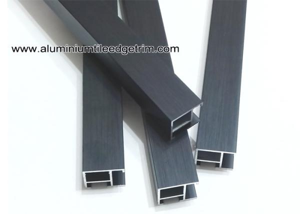 Brushed Black Aluminium Metal Picture Frames With 2 cm Flat Edge