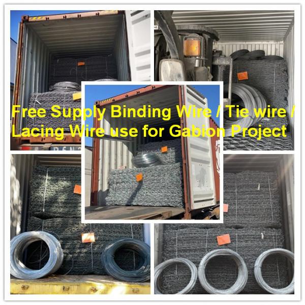 4x1x1 Meter Pvc Gabion Baskets Heavy Galvanized Wire Mesh