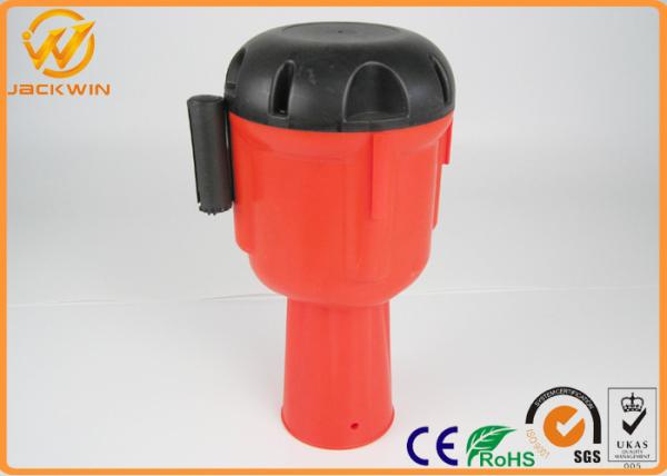 9 meters Extensible 2 width Nylon Webbing Traffic Cone Topper in Yellow / Black and Red / White