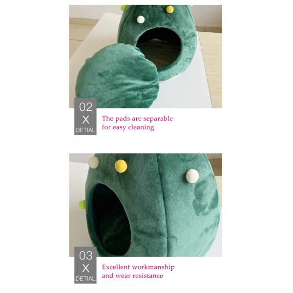 High Quality Cats Puppies Beds Washable Warm Pet Bed Luxury Christmas tree Cave Mat