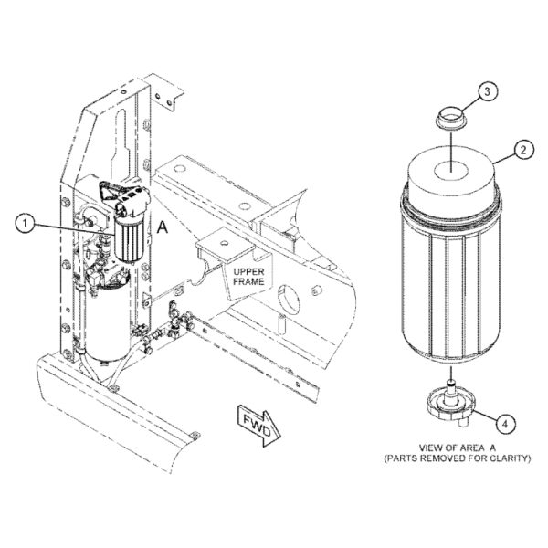 1R-1804 1R1804 Fuel Filter Excavator Spare Parts For C7.1 312D2 313D2 315C 320D2