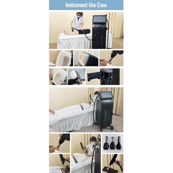 10 barras 808nm Soprano máquina láser de hielo Rejuvenecimiento de la piel y eliminación de pecas