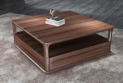 2017 New Walnut Wood Case Good Furniture Design Living room Coffee table& Tea table with Storage side Drawers