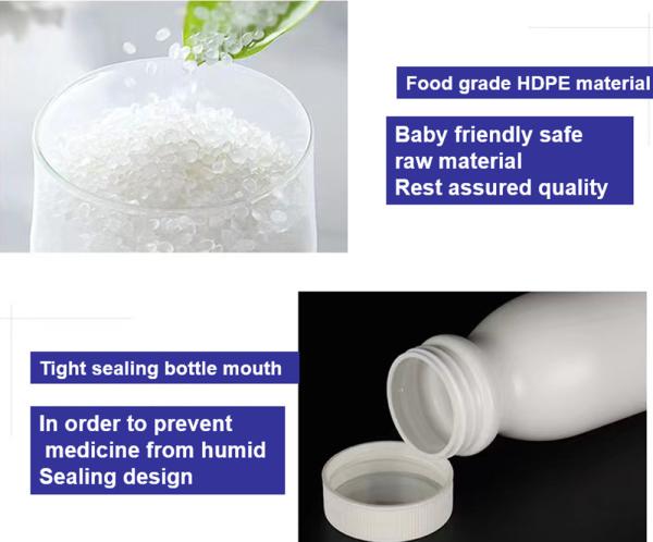 HDPE 1oz Prescription Pill Bottle 120ml Pharmacy Pill Bottles White