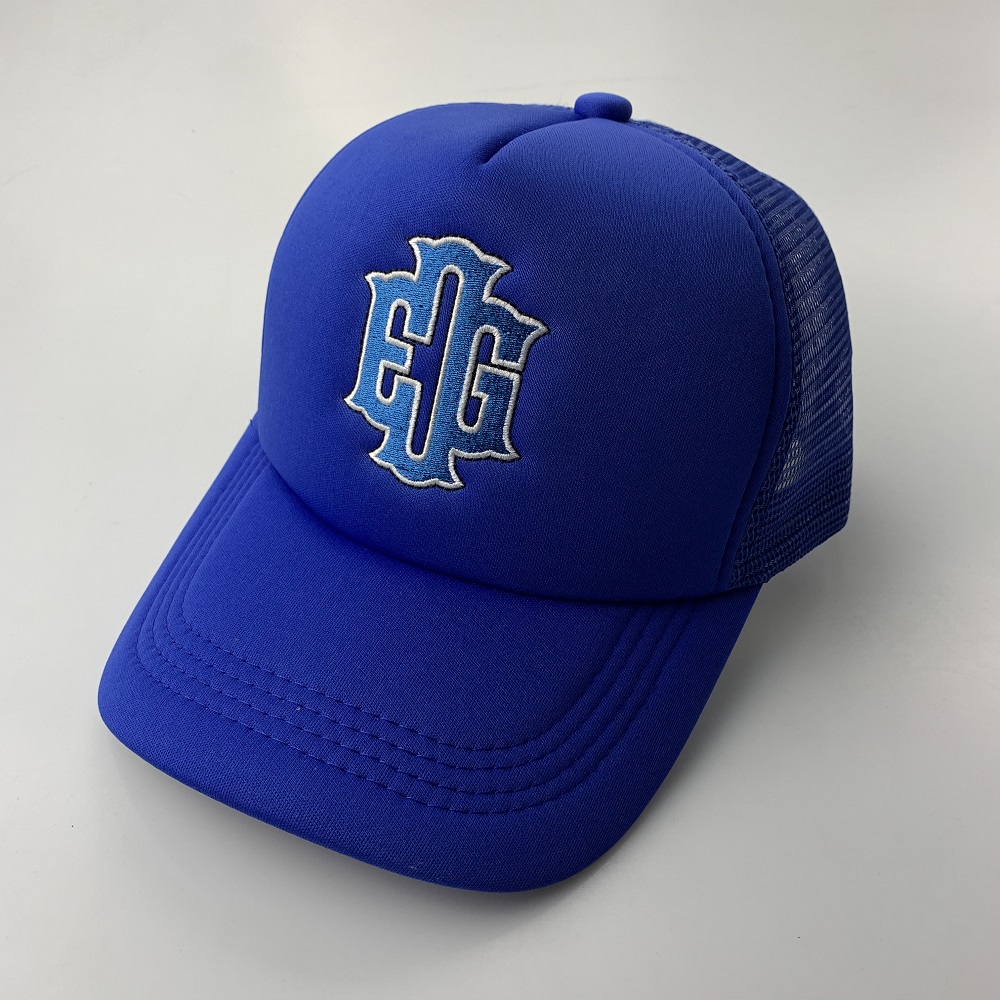 Custom Embroidery Trucker Hats 5 Panel Waterproof 58CM for Four Seasons