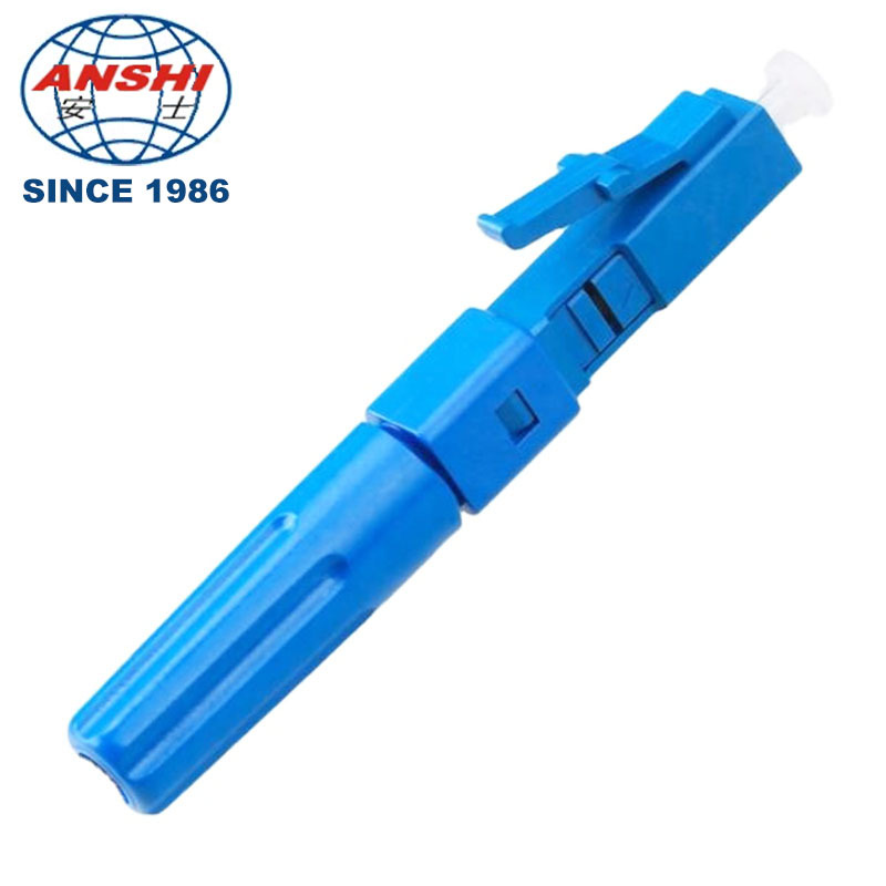 Fiber Optic LC APC Fast Connector FTTH Mechanical Splicer  Metal V-groove Single Mode Multimode OM3 OM4