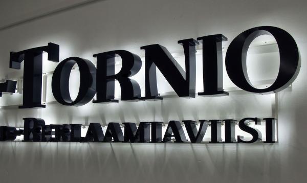 Letras LED montadas na parede LED sinal iluminado para sinalização comercial interior