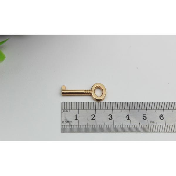 Handbag hardware wholesale light gold zinc alloy metal decorative lock and key