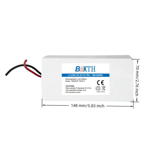 18650CP 7S2P 25.2V 6.7Ah Lithium-ion Battery Pack for Portable Devices and Backup Power